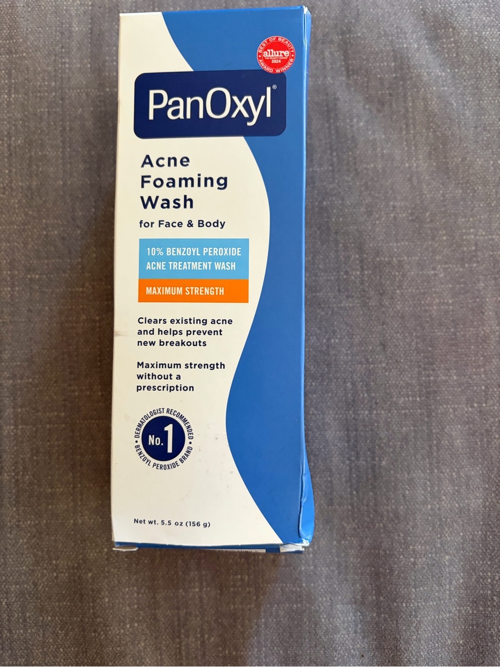 PanOxyl Acne Foaming Wash 10% Benzoyl Peroxide Maximum Strength 5.5 oz